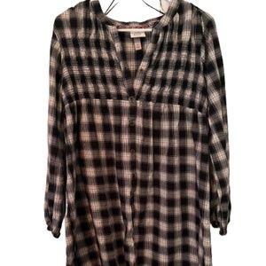 ☆ knox rose plaid long sleeve dress